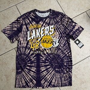LA Lakers Tie-Dye Short Sleeve Tee Size L